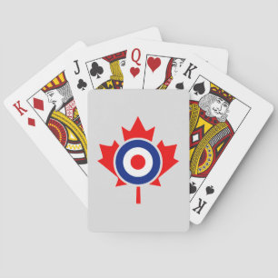 Canadian Maple Leaf Roundel Mod CANADA Playing Cards