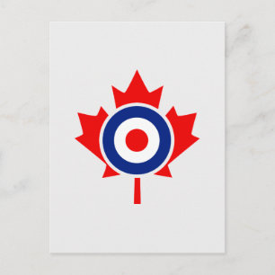 Canadian Maple Leaf Roundel Mod CANADA Postcard
