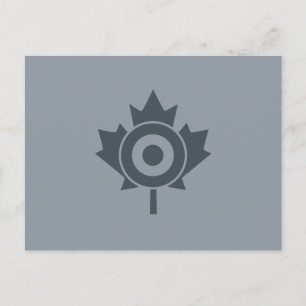 Canadian Maple Leaf Roundel Mod CANADA Postcard