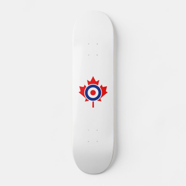 Canadian Maple Leaf Roundel Mod CANADA Skateboard (Front)