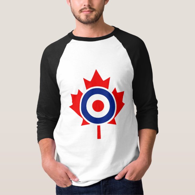 Canadian Maple Leaf Roundel Mod CANADA T-Shirt (Front)