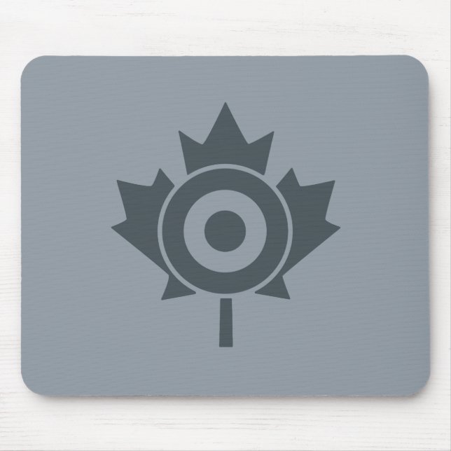Canadian Maple Leaf Roundel Mod Tag Mouse Mat (Front)