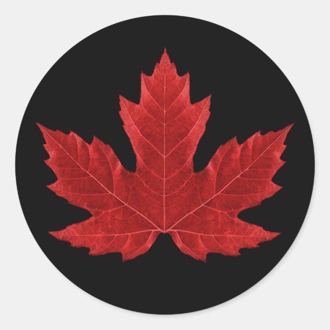 Canadian Maple Leaf Sticker (Front)