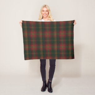 Canadian Maple Leaf Tartan Blanket