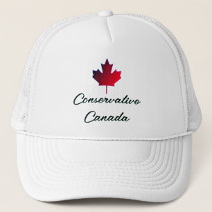 Canadian maple leaf with the Royal crown Trucker Hat