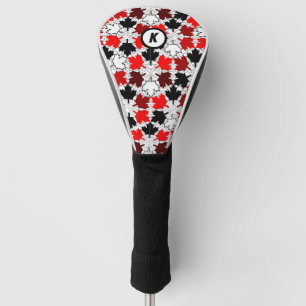 Canadian Maple Leaves Initial Golf Head Cover