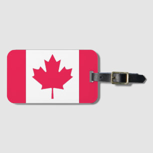 Canadian maple luggage tag