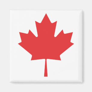 canadian maple red leaf magnet