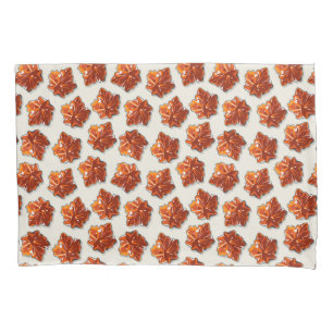 Canadian Maple Syrup Candy Pattern Pillowcase