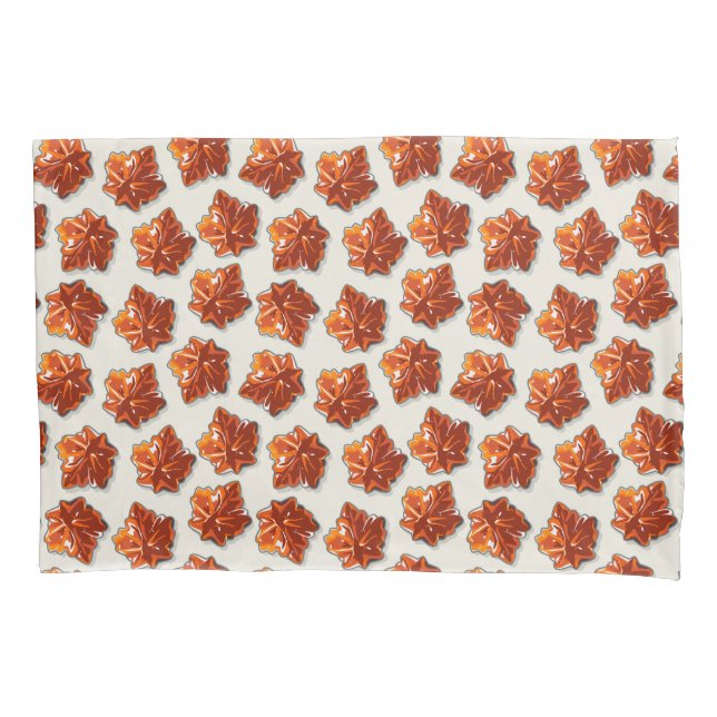 Canadian Maple Syrup Candy Pattern Pillowcase (Front)