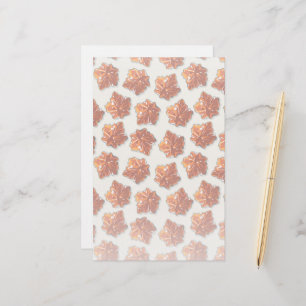 Canadian Maple Syrup Candy Pattern Stationery