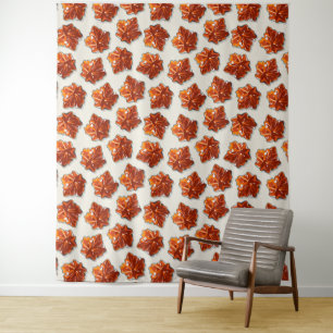 Canadian Maple Syrup Candy Pattern Tapestry