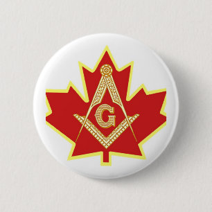 CANADIAN MASON 6 CM ROUND BADGE