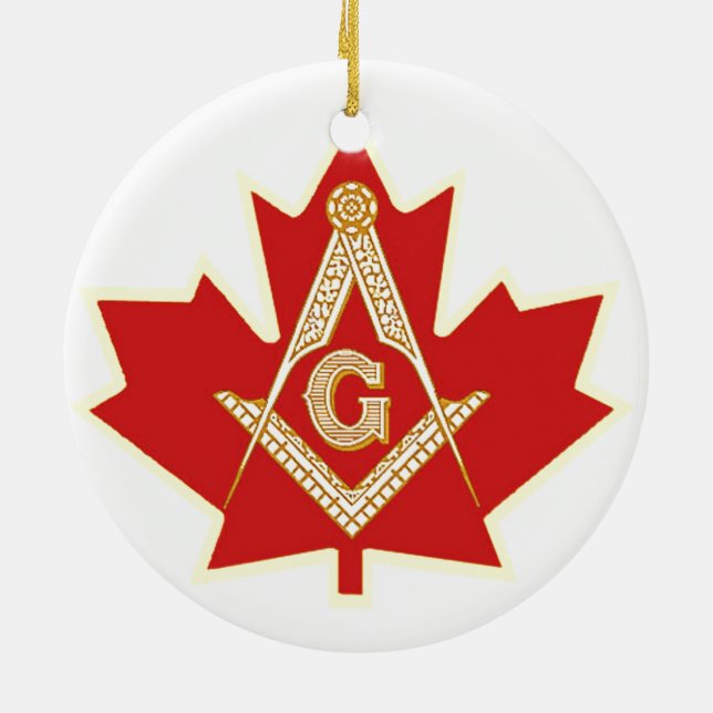 CANADIAN MASON CERAMIC TREE DECORATION (Back)