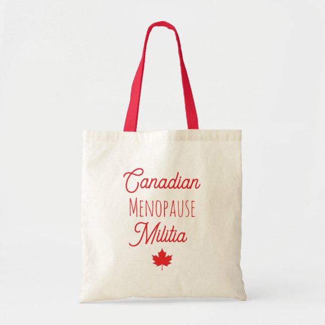 Canadian Menopause Militia Tote (Front)
