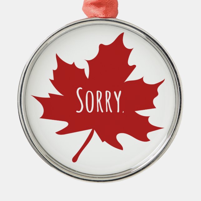 Canadian Metal Tree Decoration (Front)
