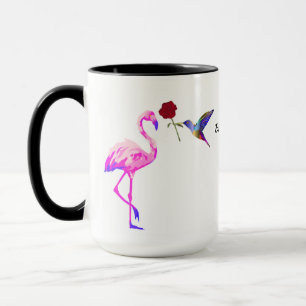 Canadian Mom's Delight, Flamingo & Hummingbird  Mug