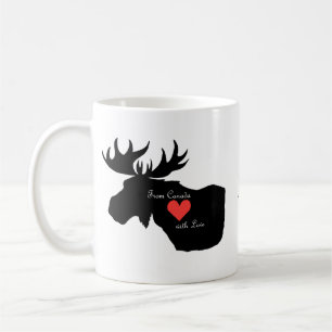 Canadian Moose from Canada with Love Custom name Coffee Mug