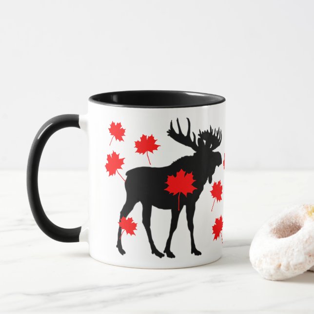 Canadian Moose Mug (With Donut)