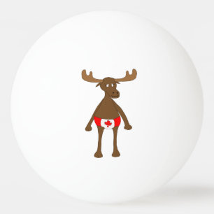 Canadian Moose Ping Pong Ball