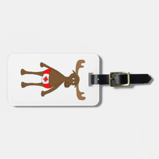 Canadian Moose without background Luggage Tag