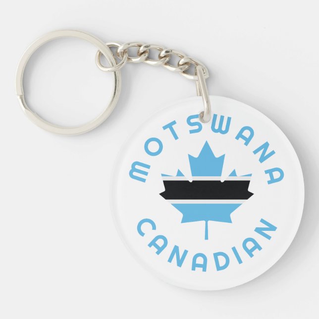 Canadian Motswana  Roots Key Ring (Front)