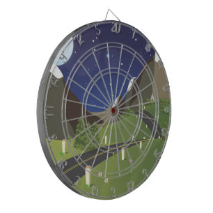 Canadian Mountain Road Dartboard