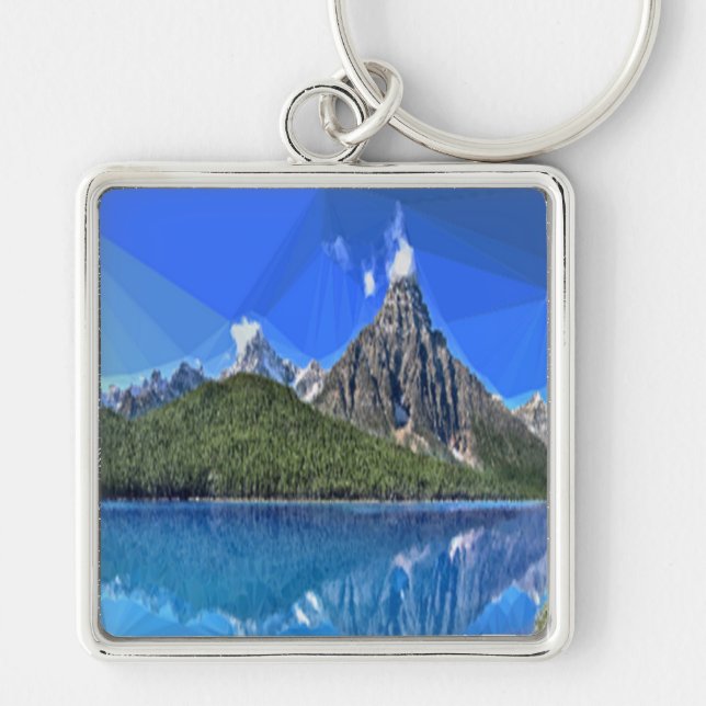 Canadian mountain view key ring (Front)
