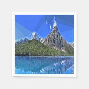 Canadian mountain view napkin
