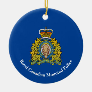 Canadian Mounted Police Logo Christmas Ornament