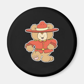 Canadian Mountie Bear Magnet