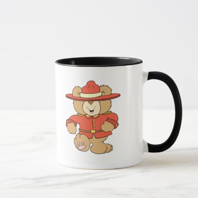 Canadian Mountie Bear Mug (Right)