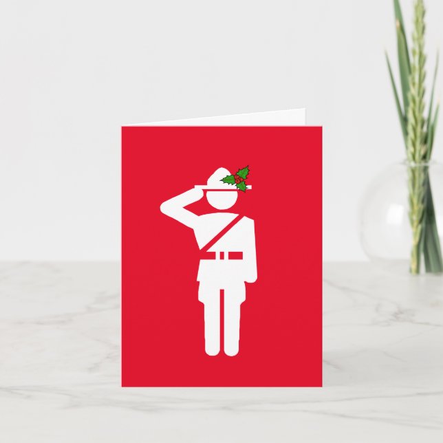 Canadian Mountie Icon Christmas Card (Front)