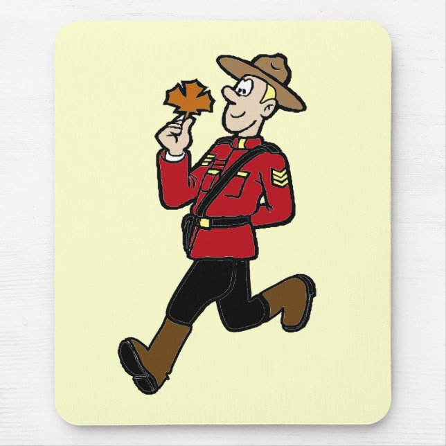 Canadian Mountie Mouse Mat (Front)