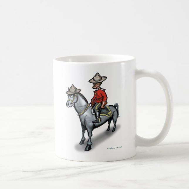 Canadian Mounty Coffee Mug (Right)