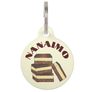 Canadian Nanaimo Bars Canada British Columbia Food Pet Tag