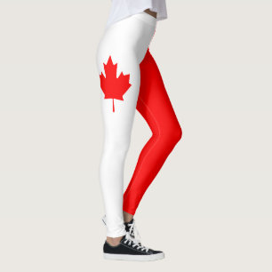 Canadian national flag leggings