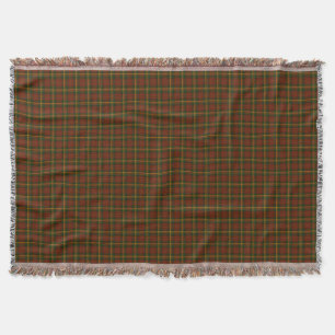 Canadian National Maple Leaf Tartan Throw Blanket