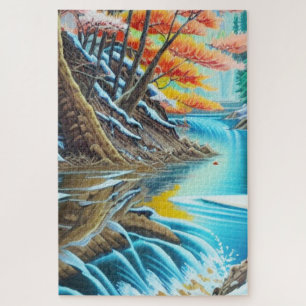 Canadian Nature Oil Painting Jigsaw Puzzle
