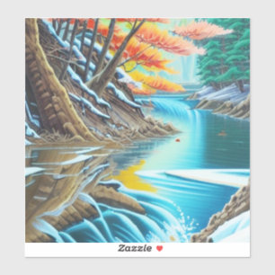 Canadian Nature Oil Painting Stunning Landscape  