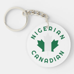 Canadian Nigerian Roots Key Ring