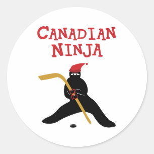 Canadian Ninja Classic Round Sticker