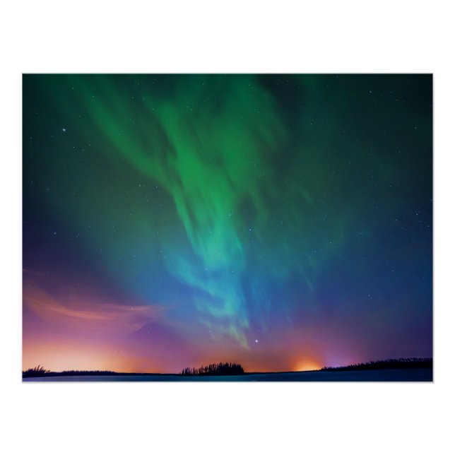 Canadian Northern Lights Poster (Front)