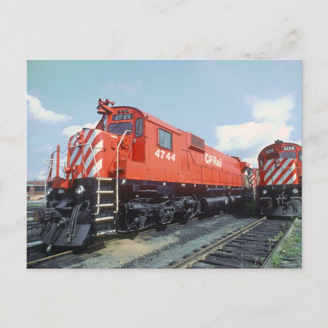 Canadian Pacific Rail Locomotives 1979 Postcard (Front)
