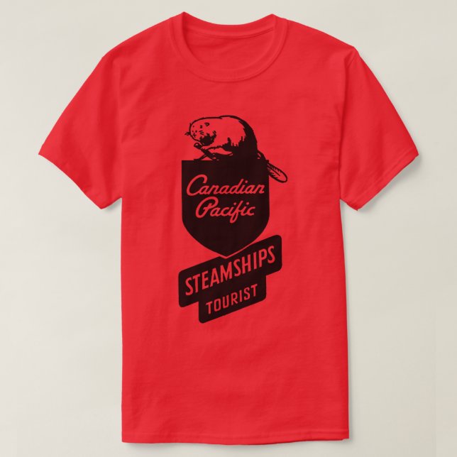 Canadian Pacific Steamships Tourist T-Shirt (Design Front)