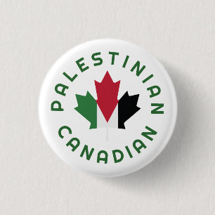 Canadian Palestinian Roots 3 Cm Round Badge