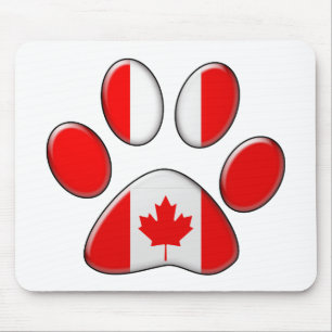 Canadian patriotic cat mouse mat