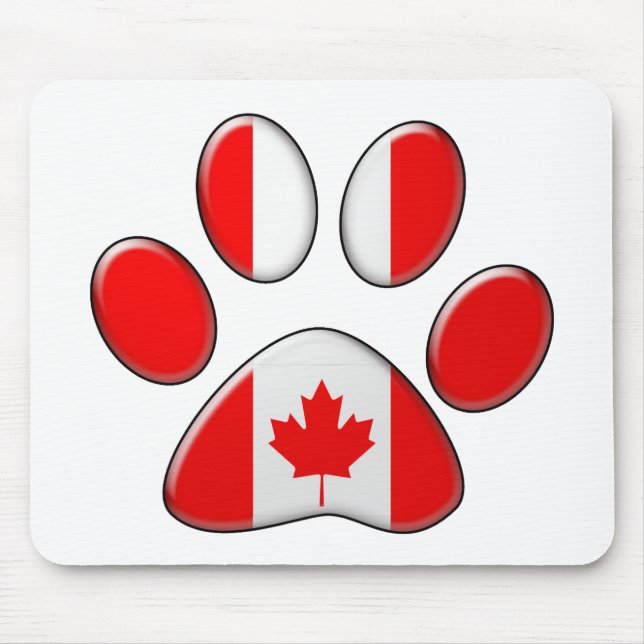 Canadian patriotic cat mouse mat (Front)