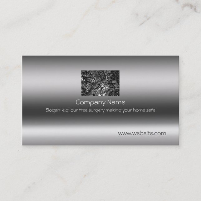 Canadian Pine, Fine Art on metallic-effect Business Card (Front)