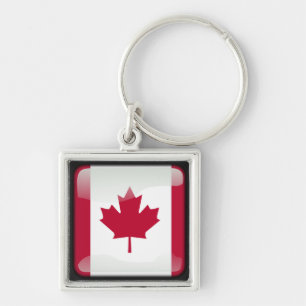 Canadian polished key ring